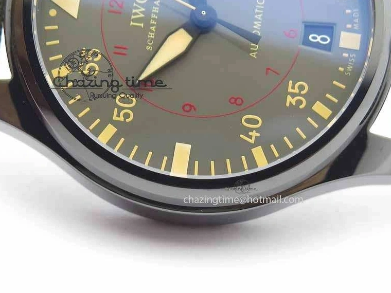 MIROTIME 0126 Big Pilot Real PR 48mm IW501902 Real Ceramic ZF 1:1 Best Edition On Green Nylon Strap A51111 V Durable 7249